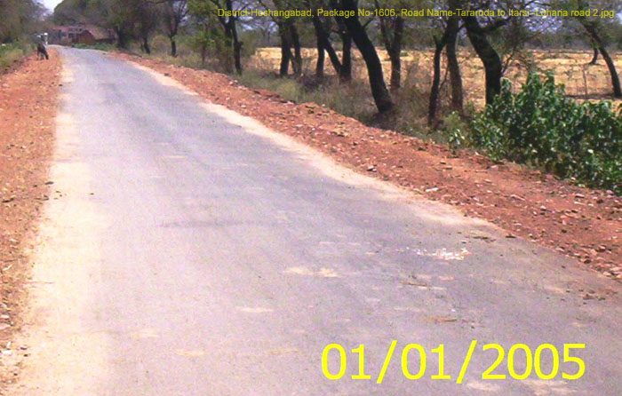 District-Hoshangabad, Package No-1606, Road Name-Tararoda to Itarsi -Loharia road 2